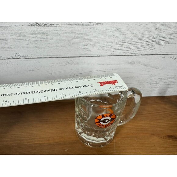 Vintage A&W Root Beer Glass Mug Stein 4" Tall Arrow Logo Bullseye 1961-1968 - Picture 3 of 8